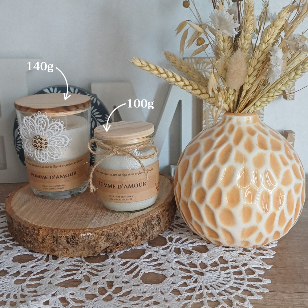 Bougie "Pomme d'amour"