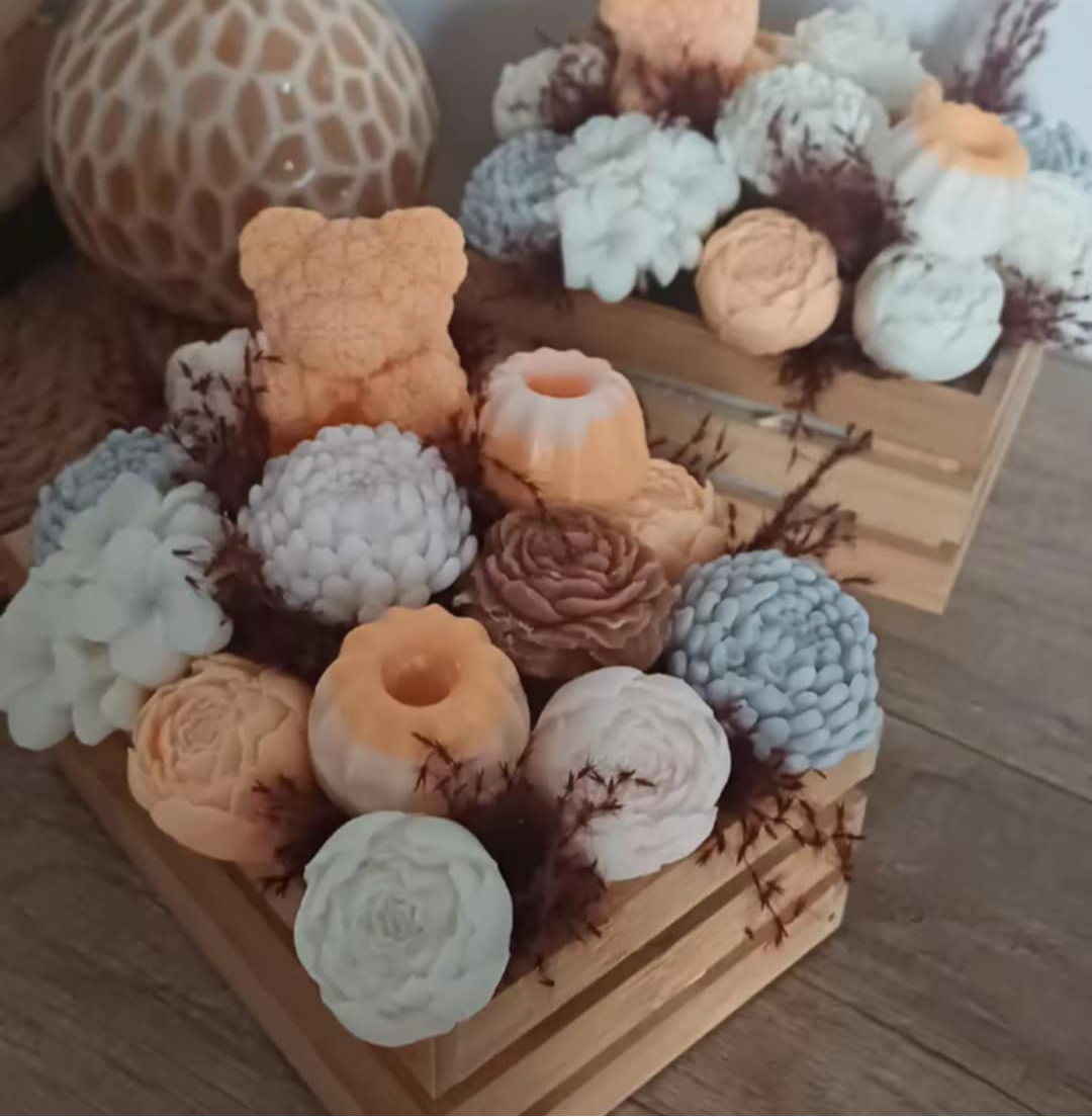 Cageot fleuri