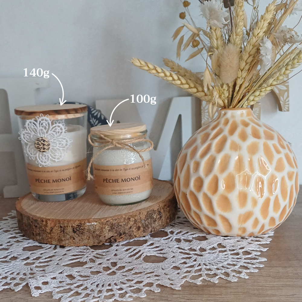 Bougie "Pêche Monoï"