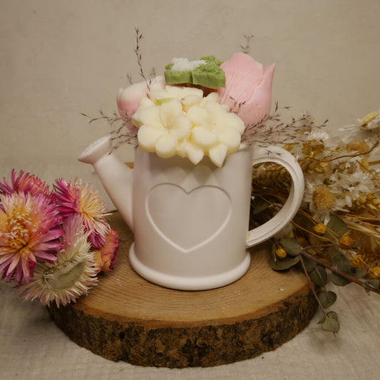 Bouquet de fleurs - Arrosoir