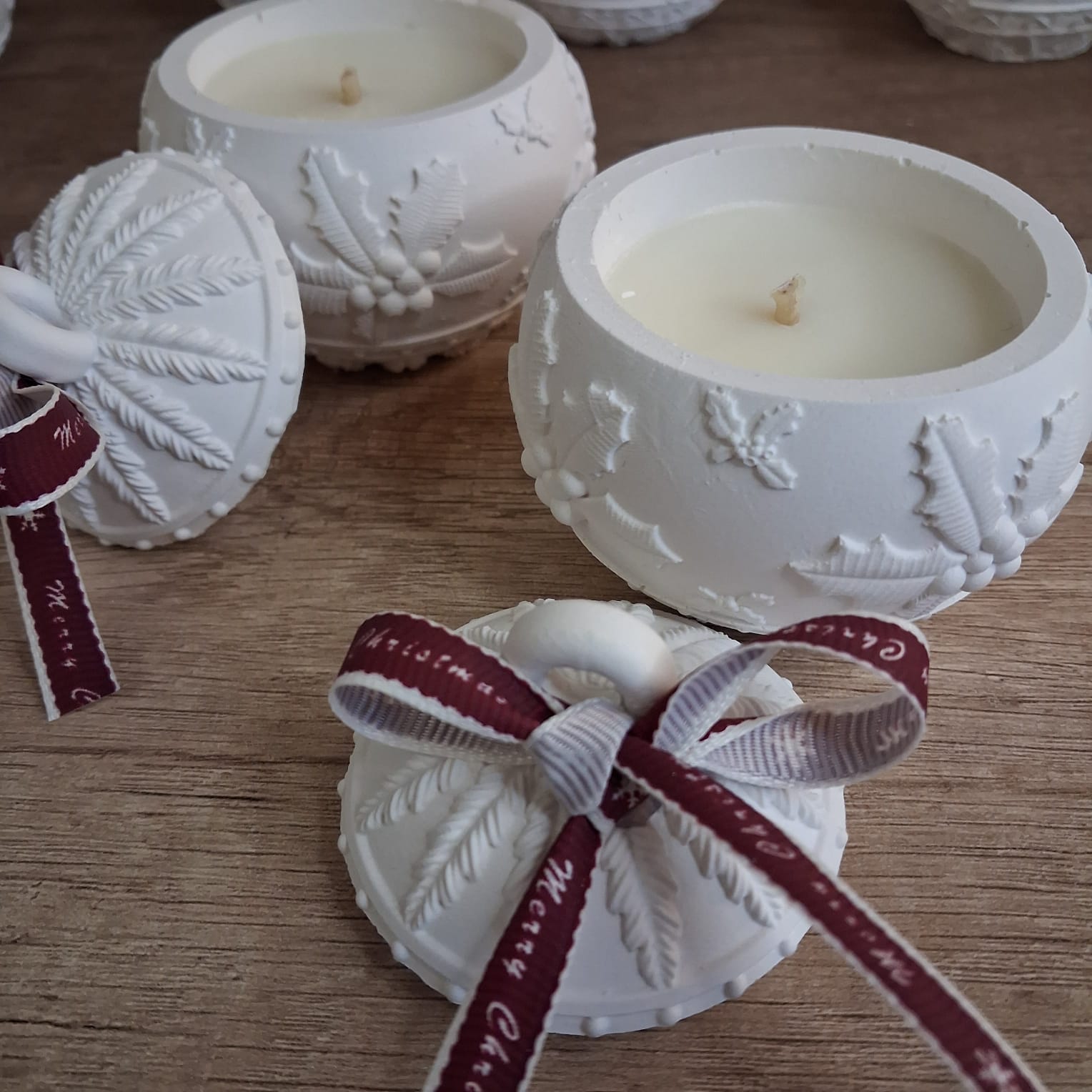 Bougie boule de Noël